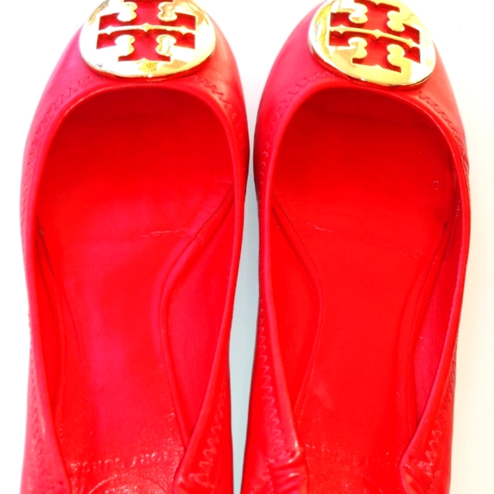 Tori Burch Red Slippers